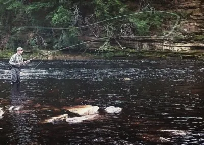  Spey Casting on Altyre Estate, River Findhorn