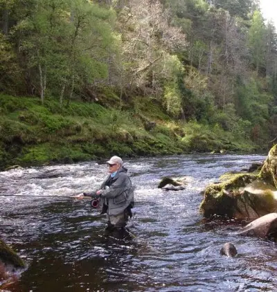 Guided salmon fishing in Scotland