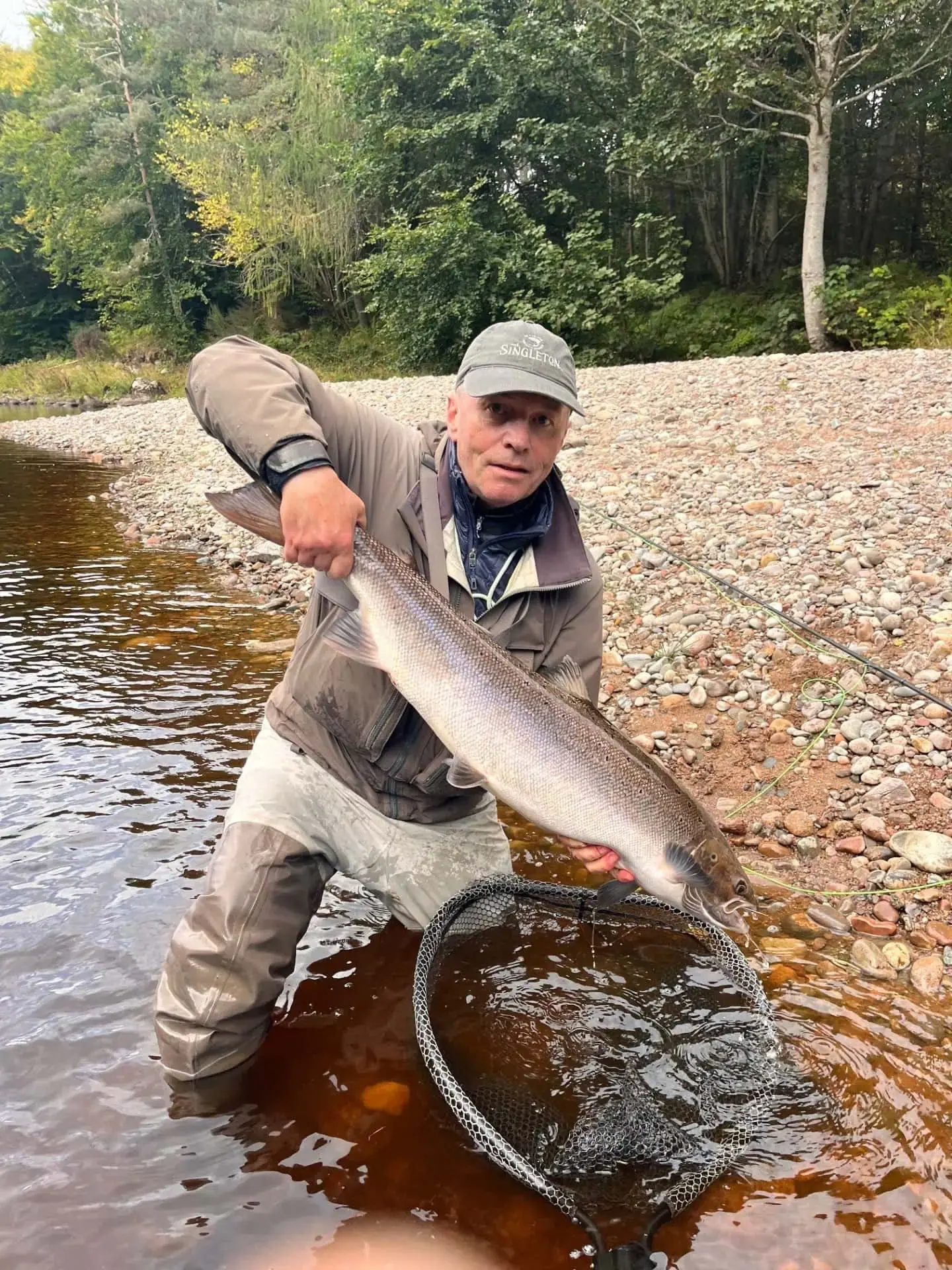 17lb summer run salmon caught at Altyre Estate - guided salmon fishing in Scotland with Ian Neale, The Speycaster
